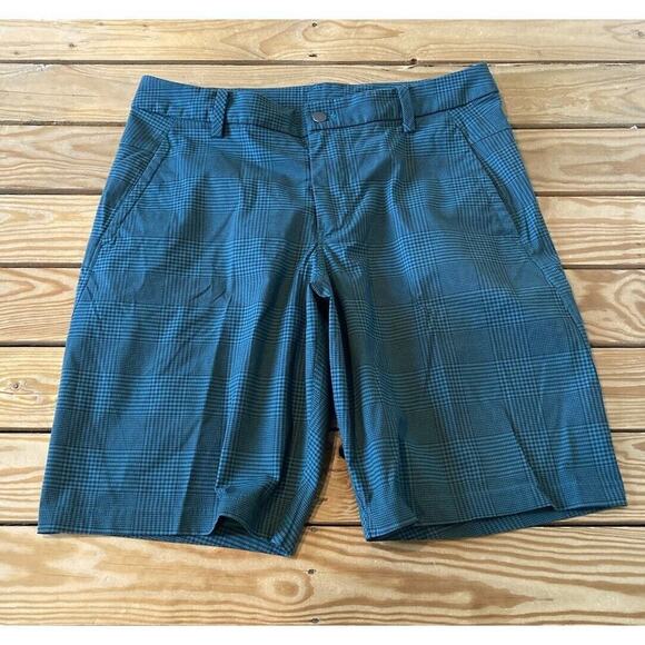 Lululemon Chino Check Shorts Size 36 Men’s Green - Picture 1 of 8
